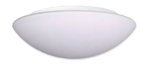 TWIST plafon z metaową podstawą oraz białym matowym szklanym kloszem