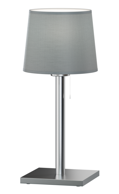 Havana lampa nocna wykonana z metalu z tkaninowym abażurem