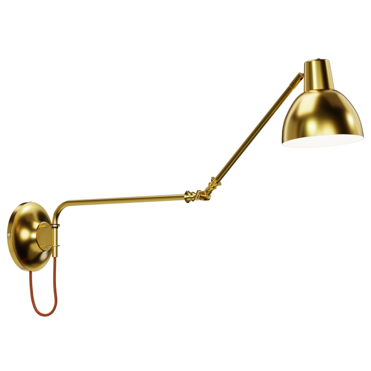 BD_kinkiet z regulowanym ramieniem, cały wykonany z metalu