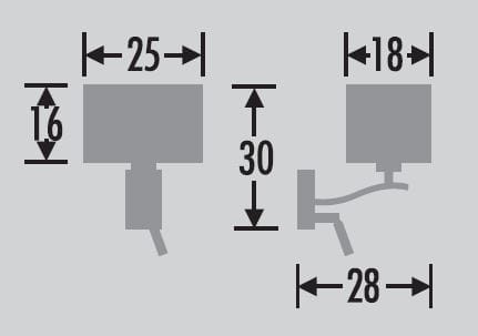 Brandy wymiary: szerokość 25 cm, wysokość 30 cm, głębokość  28 cm