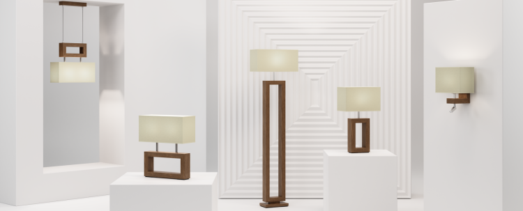 Cała seria lamp Eva