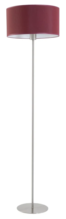 Preciosa lampa podłogowa. Korpus metalowy w komplecie z tekstylnym abażurem.