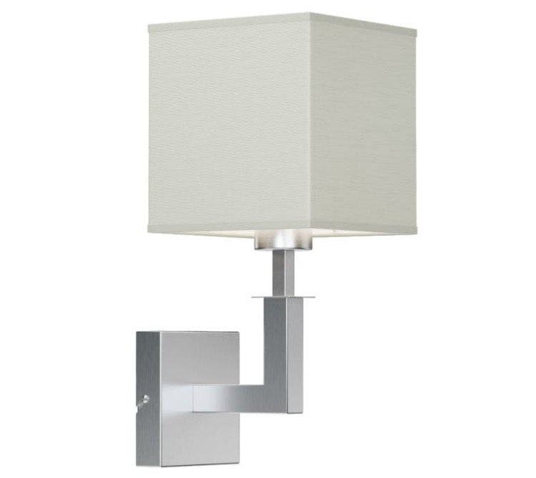 Ves metalowy kinkiet z kwadrawoym abażurem