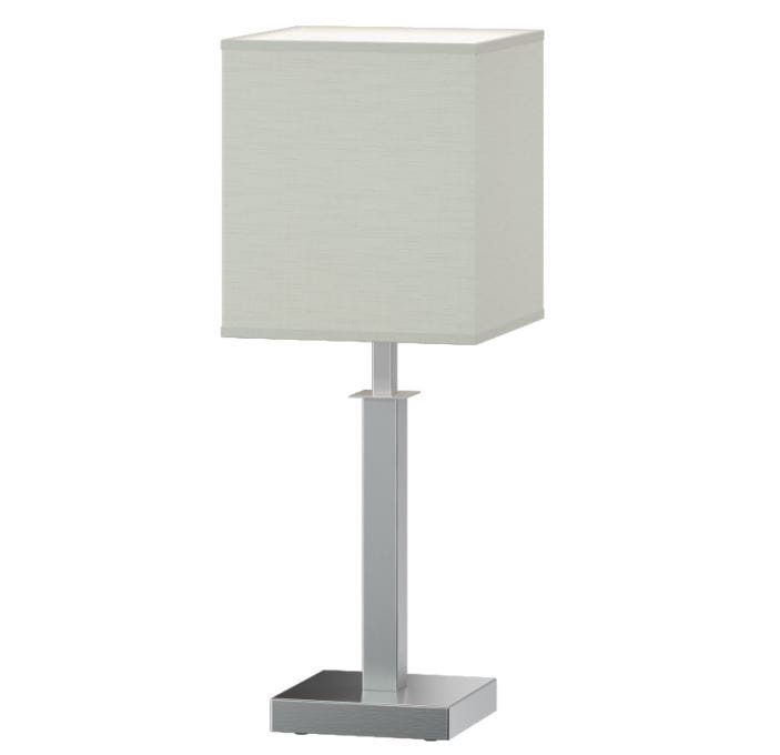 Ves lampa nocna wykonana z metalu z kwadratowym abażurem