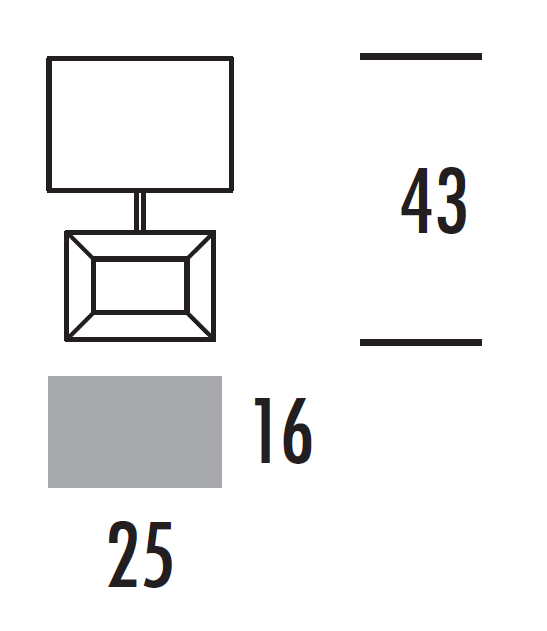EVA wymiary: szerokość 25 cm, wysokość 43 cm, głębokość 16 cm