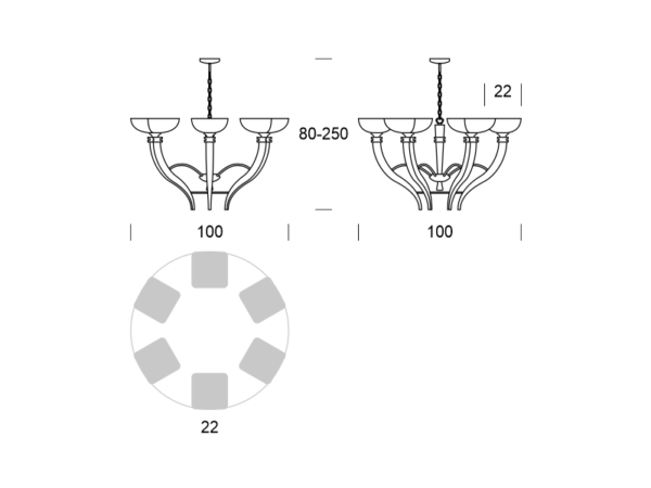 FUJI wymiary: szerokość 100 cm, wysokośc 80-250 cm