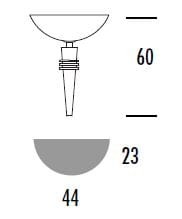 etna wymiary: szerokość 44 cm, wysokość 60 cm, głębokość 23 cm