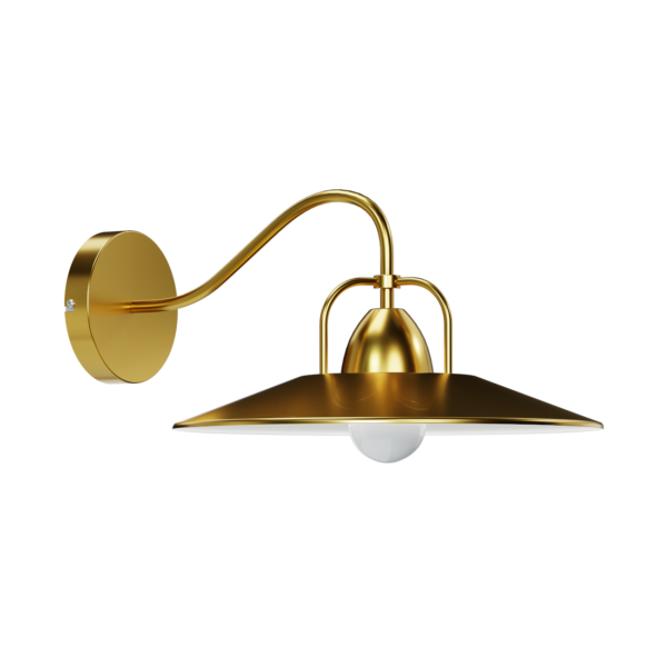 CASINO kinkiet wykonany z metalu w kolorze złotym