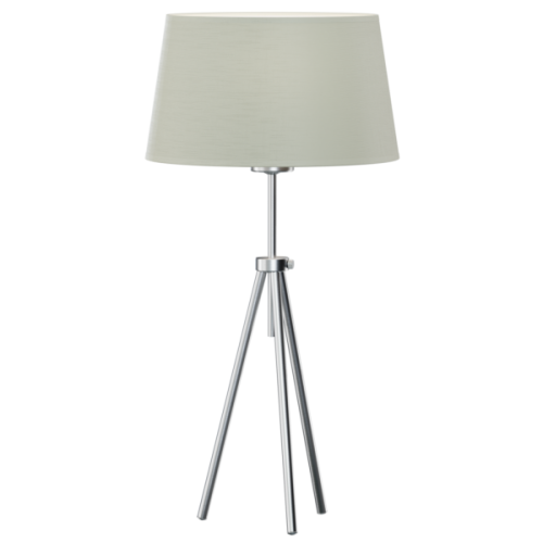 VIENA lampa gabinetowa na trójnogu z tekstylnym abażurem