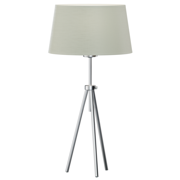 VIENA lampa gabinetowa na trójnogu z tekstylnym abażurem