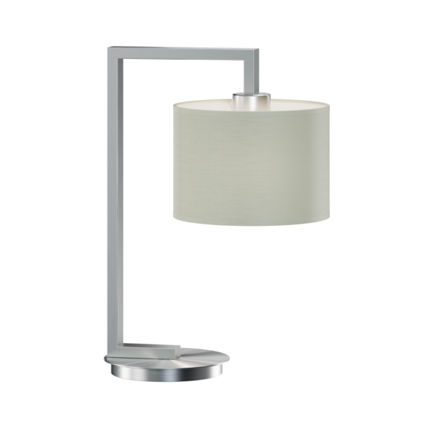 NINA lampa nocna. Korpus metalowy w komplecie z tekstylnym abażurem.