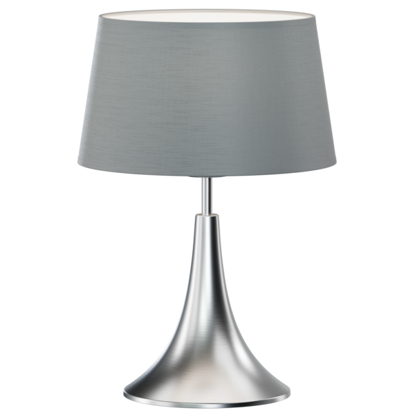 SAXO lampa gabinetowa lub nocna wykonana z metalu i tkaninowym abażurem